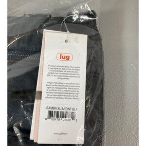 Lug Samba XL Midnight Black Quilted Shoulder Bag with RFID Protection and Dual S